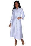 Diana White Robe Dress 8148s Fall 2021
