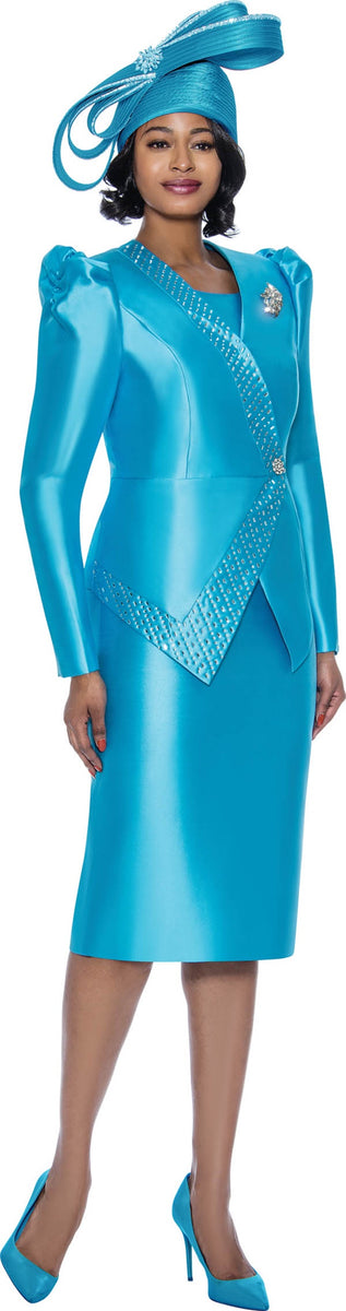 Terramina 7919 Turquoise Suit Holiday 2022 – My Dress Co by Dress Code