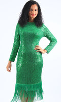 Diana Green Dress 8564 Holiday 2022