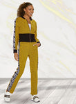 Donna Vinci Mustard & Black Pant Set 17382 Spring 2022