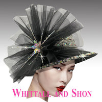 Whittall and Shon Cosmos Black Fashion Hat 2859 Spring 2022