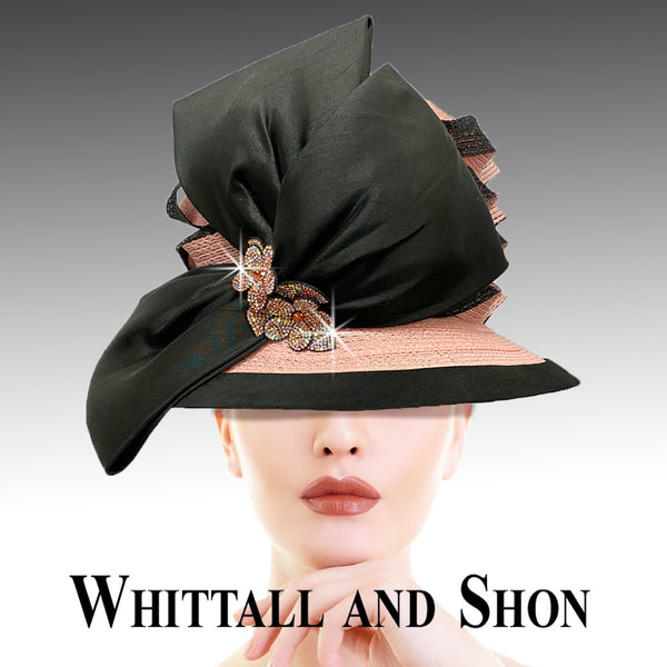 Whittall & Shon Pink-Black Lantern 2882 Hat Spring 2022