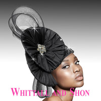 Whittall and Shon Gemini Bubble Black Fashion Hat 2886 Spring 2022