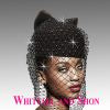 Whittall & Shon Black Crystal Crystal Veil Bubble  PillBox Hat 2889 Genie Spring 2022