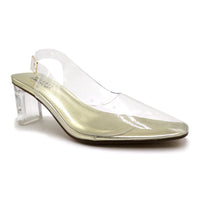 Valenti Franco Gold Slingback Shoe 36450 Luminar-2 Spring 2022