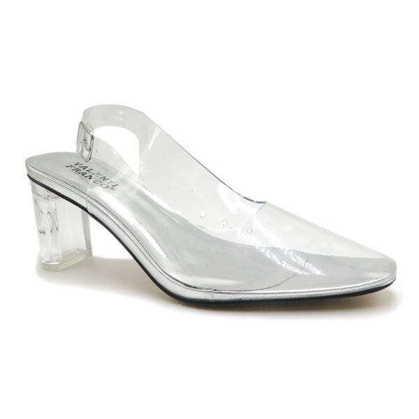 Valenti Franco Silver Slingback Shoe 36450 Luminar-2 Spring 2022