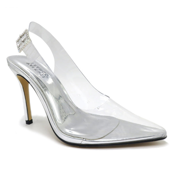 Valenti Franco Silver Slingback Shoe 38442 Maxi-2 Spring 2022