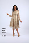 Ella Bella Gold Dress 8639 Holiday 2022