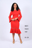 Diana Red Dress 8651 Holiday 2022