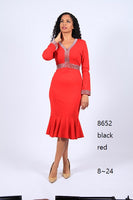 Diana Red Dress 8652 Holiday 2022