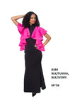 Diana Scuba Black and Fuchsia Dress 8344 Spring 2020