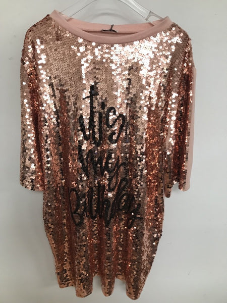 WHY One-Size Sequin T-Shirt Top Dress D210028 Fall 2023 My Dress Co by Dress Code WHY One-Size Sequin T-Shirt Top Dress D210028 Fall 2023 My Dress Co by Dress Code