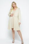 Vocal Plus Size Natural Jacket IM1771JX Fall 2022