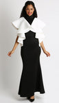 Diana Scuba Black and White Dress 8344 Spring 2020