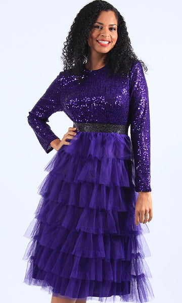 Ella Bella Purple Dress 8504 Holiday 2022